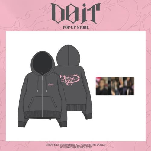 (PRE-ORDER 2026-02-23) Stray Kids [DO IT] Pop-up Store MD Merch (ZIP-UP HOODIE)(POB Included Based on Order Amount)