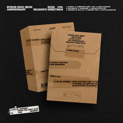 Byeon Woo Seok BWS - 2026 Season's Greetings [2026 10th Anniversary](POB Photocard 1ea Included)