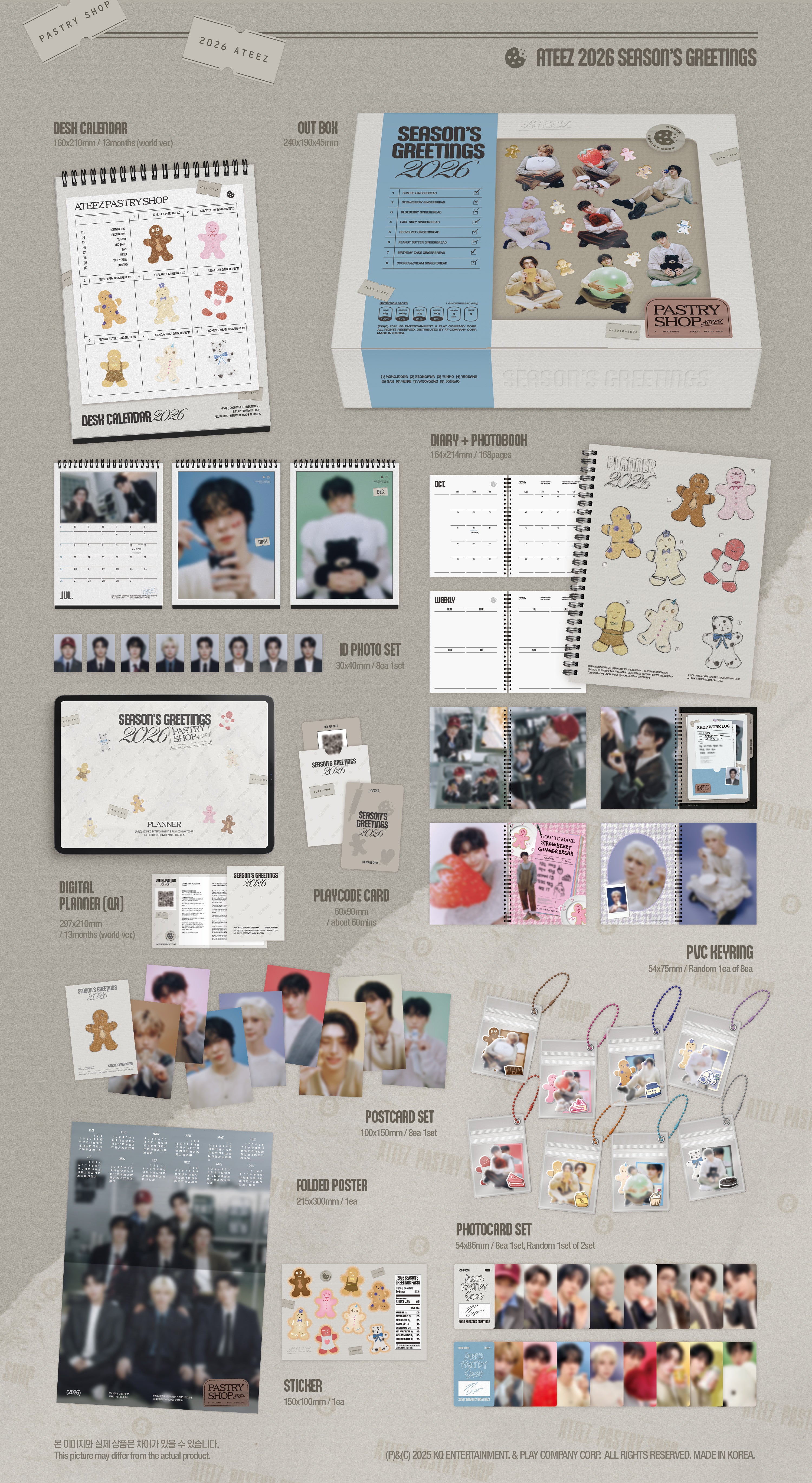 ATEEZ - 2026 Season's Greetings (POB Included)(💝 K-Towns 2026