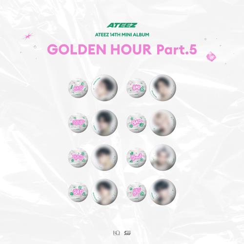 (PRE-ORDER 2026-08-31) ATEEZ - POP-UP STORE MD [GOLDEN HOUR Part.5] CAN BADGE SET (8 Versions)