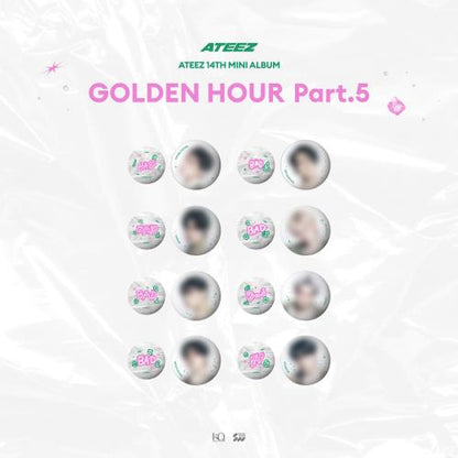 (PRE-ORDER 2026-08-31) ATEEZ - POP-UP STORE MD [GOLDEN HOUR Part.5] CAN BADGE SET (8 Versions)