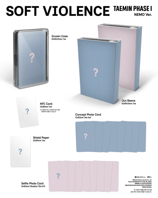 (PRE-ORDER 2026-08-31) TAEMIN (SHINee) - [PHASE I : Soft Violence] Nemo Version