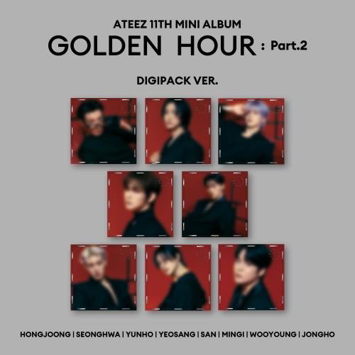 ATEEZ - 11th Mini Album GOLDEN HOUR: Part.2 Digipack Version (8 Versions).