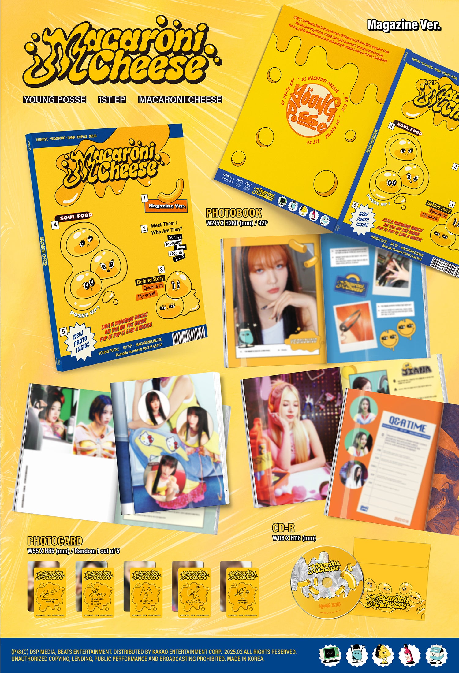 Young Posse - 1st EP Macaroni Cheese Magazine Version – K-Towns