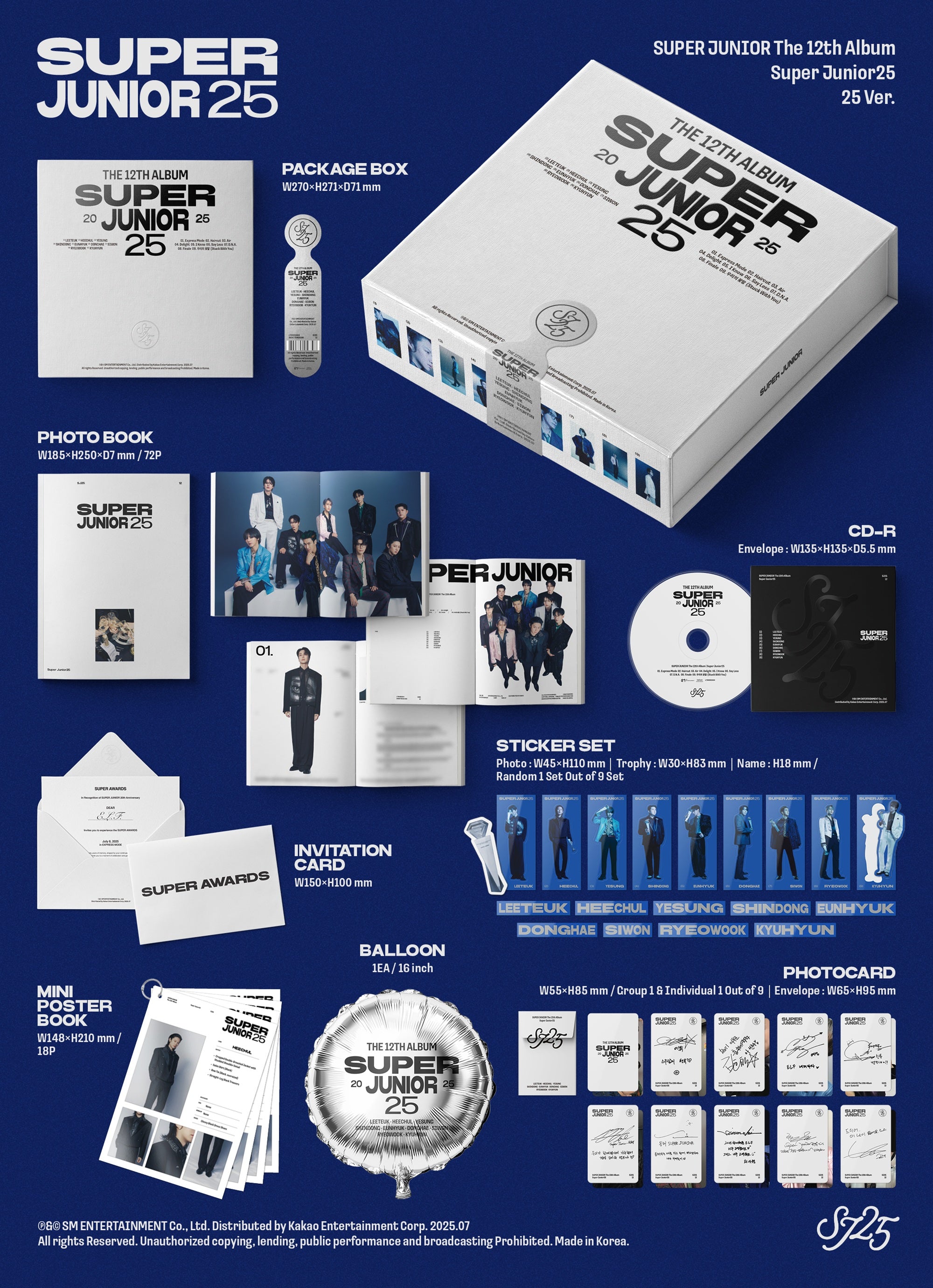 【ドンへ】SUPER JUNIOR25 photobook ver. SUPER JUNIOR SUPER JUNIOR25 12th Album PHOTO BOOK Ver/CD+