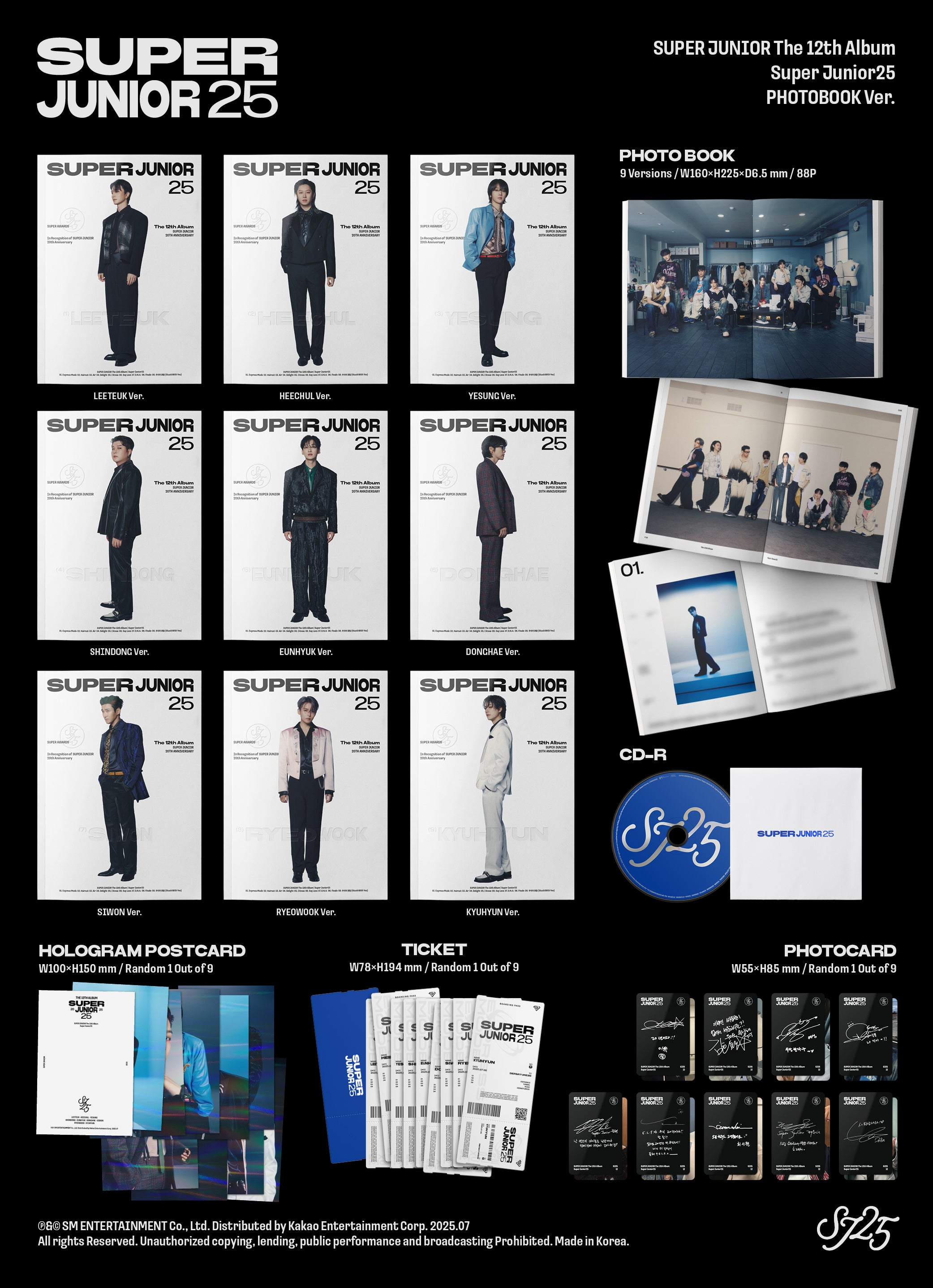 Super Junior - 12th Album [Super Junior25] Photobook Version