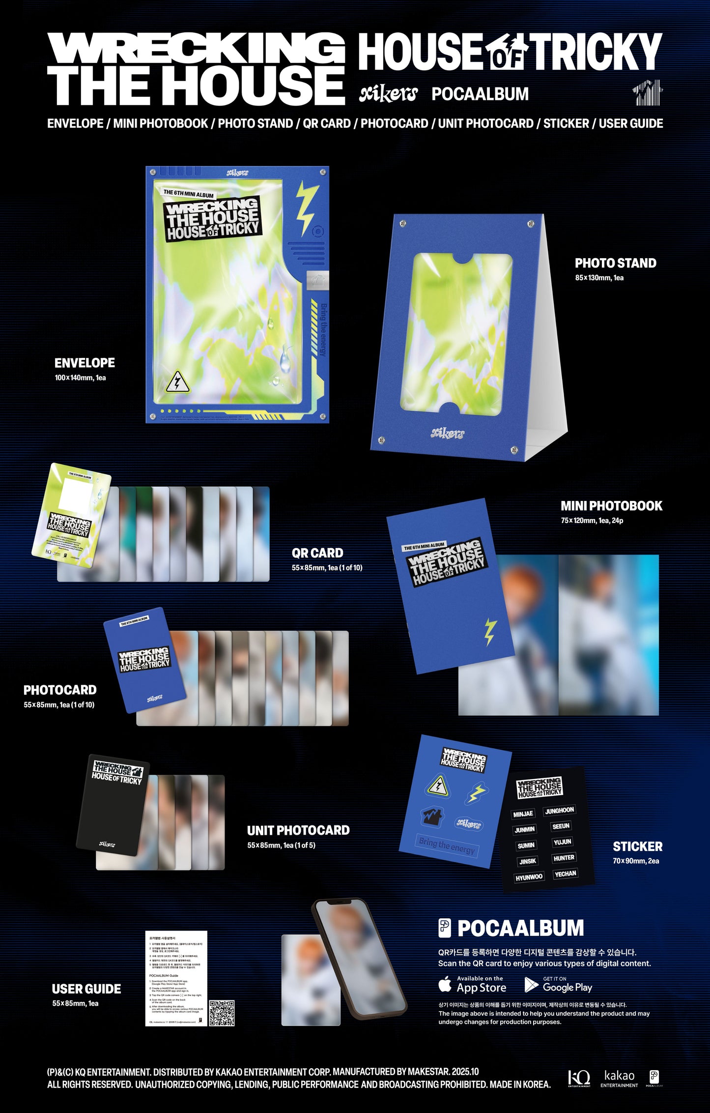 Xikers - 6th Mini Album [HOUSE OF TRICKY : WRECKING THE HOUSE] POCAALBUM Version.