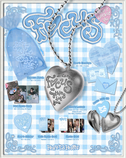 Hearts2Hearts - 1st Mini Album [FOCUS] Heart Locket Version (Smart Album).