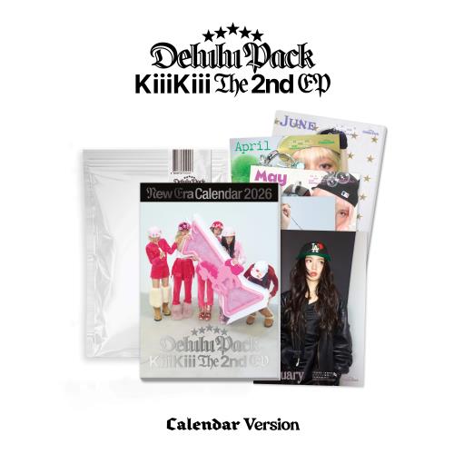 (PRE-ORDER 2026-01-27) KiiiKiii - 2nd EP Album [Delulu Pack] Calendar. Version