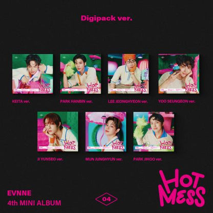 EVNNE - 4th Mini Album HOT MESS Digipack Version (7 Versions).