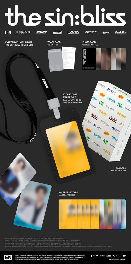 (PRE-ORDER 2026-08-21) ENHYPEN - 8th Mini Album [the sin : bliss] ID Card Version