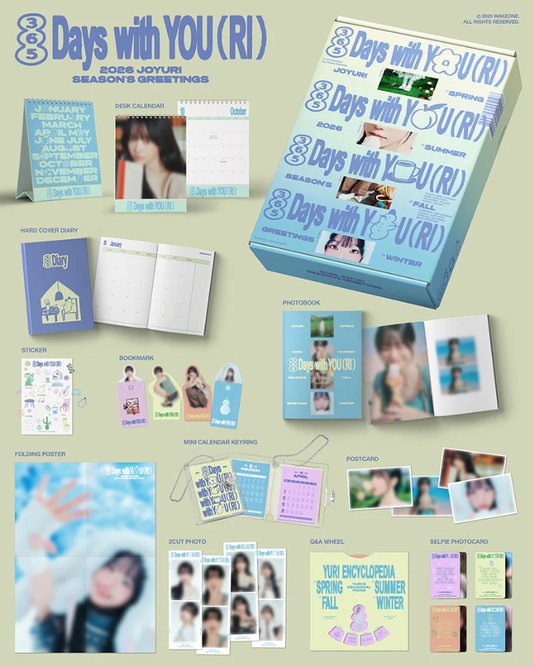 (PRE-ORDER 2025-12-23) Jo Yuri - 2026 Season's Greetings [365 Days with YOU(RI)](💝 K-Towns 2026 Season's Greetings Event!)