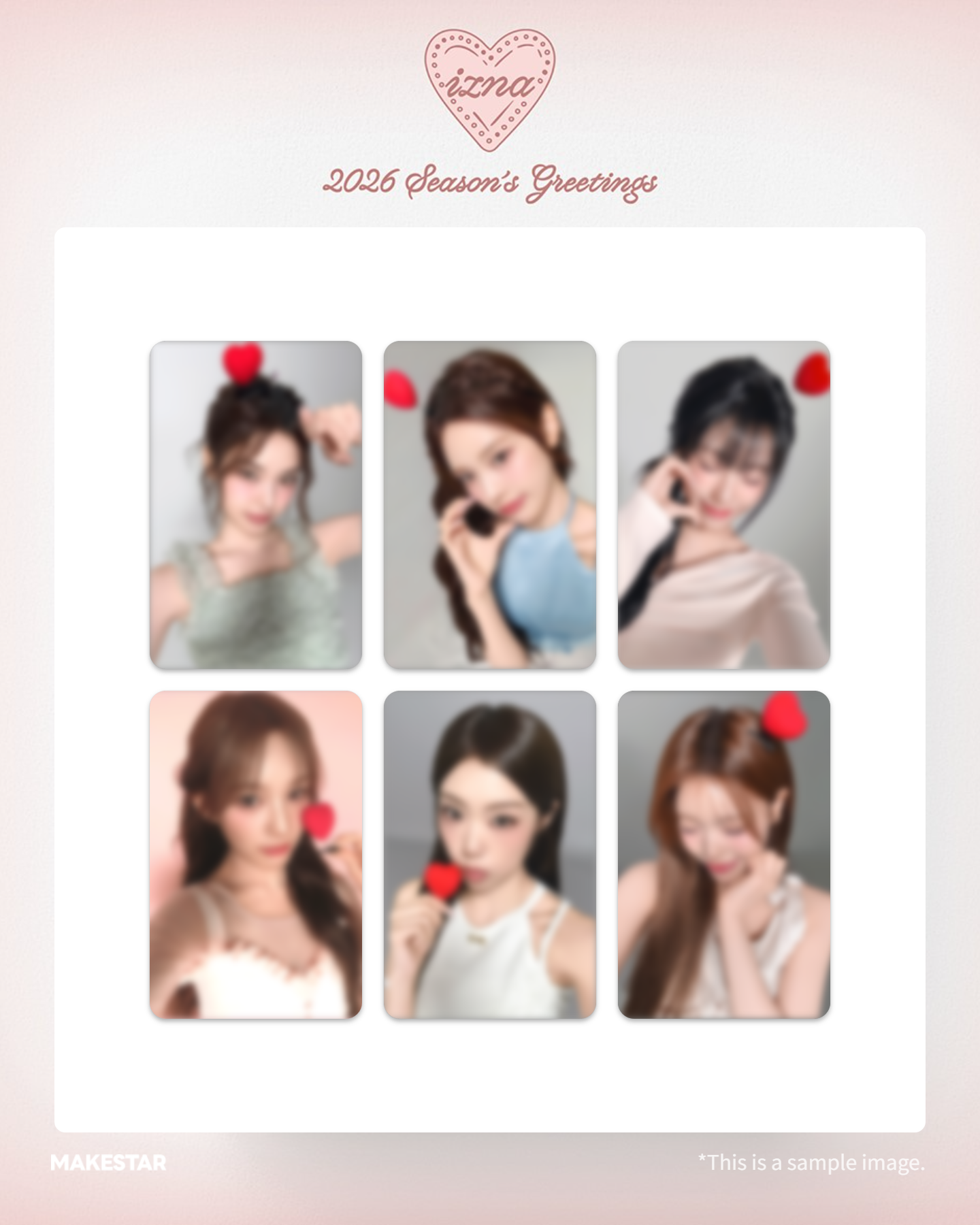 (PRE-ORDER 2026-01-30) izna - 2026 Season's Greetings [365 Knots](POB - Photocard 6ea 1set)(💝 K-Towns 2026 Season's Greetings Event!)