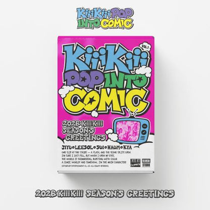 (PRE-ORDER 2025-12-26) KiiiKiii - 2026 Season's Greetings [KiiiKiii POP INTO COMIC](💝 K-Towns 2026 Season's Greetings Event!)