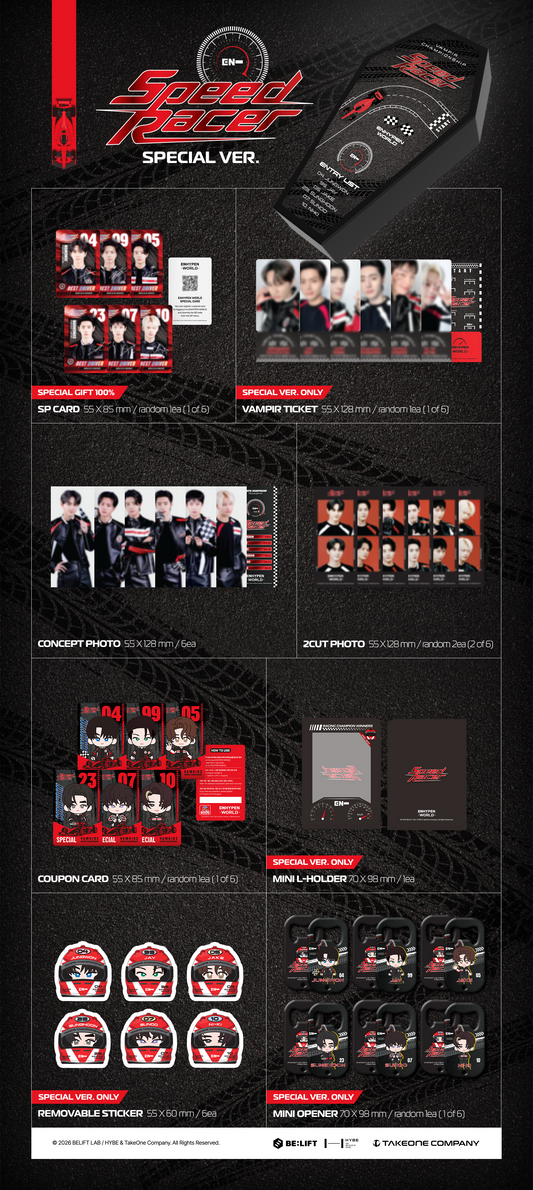 (PRE-ORDER 2026-06-26) ENHYPEN - World Coupon Card Collection [SPEED RACER] (2 Versions)