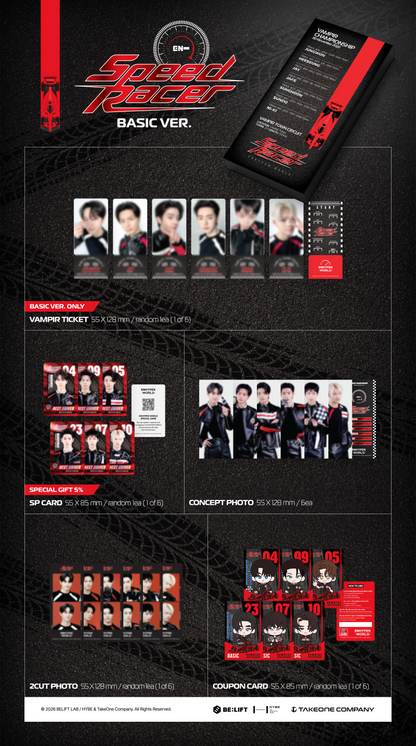 ENHYPEN - World Coupon Card Collection [SPEED RACER] (2 Versions)