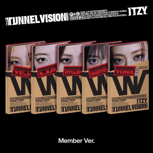 ITZY - [TUNNEL Vision] Member Version (5 Versions).