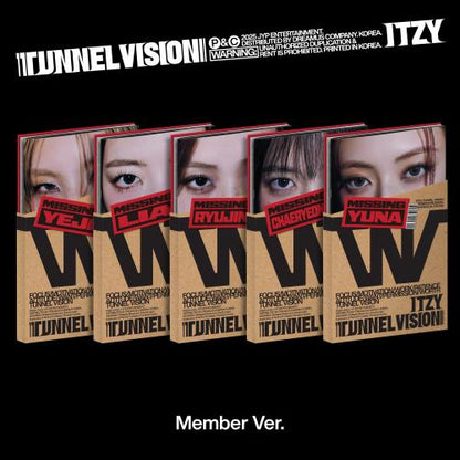 ITZY - [TUNNEL Vision] Member Version (5 Versions).