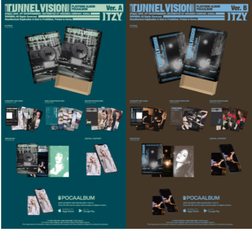 (PRE-ORDER 2025-11-10) ITZY - [TUNNEL Vision] POCAALBUM Version (2 Versions) Random 1ea