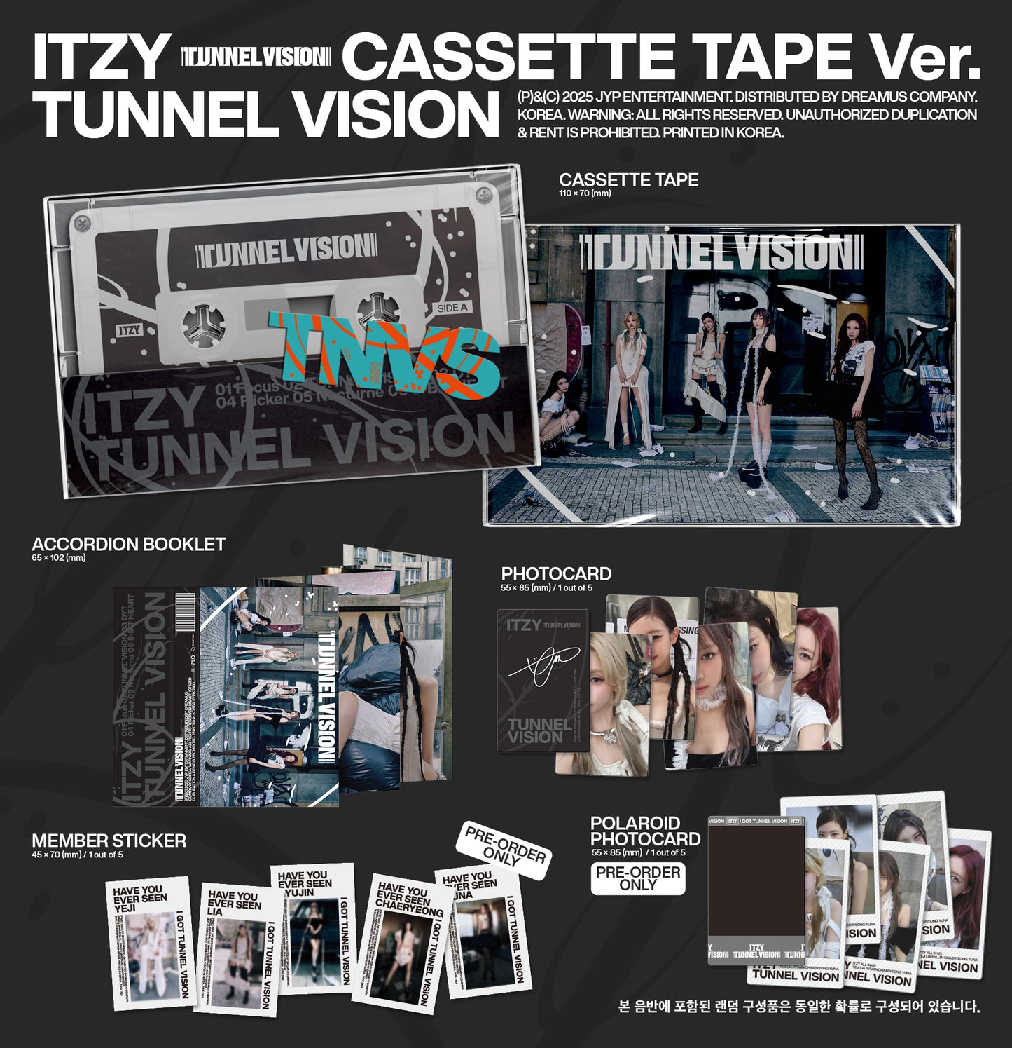 ITZY - [TUNNEL Vision] Cassette Tape Version