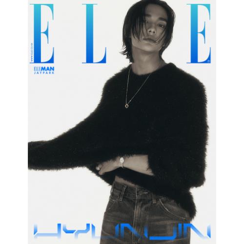 ELLE Magazine 2024.05 x Cover:Stray Kids HYUNJIN (6 Versions)[NewJeans Minji, LE SSERAFIM Huh Yunjin, Twice Sana, Jay Park].