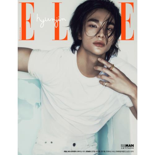 ELLE Magazine 2024.05 x Cover:Stray Kids HYUNJIN (6 Versions)[NewJeans Minji, LE SSERAFIM Huh Yunjin, Twice Sana, Jay Park].