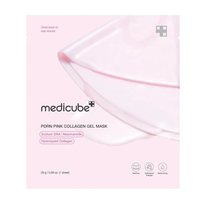 medicube - PDRN Pink Collagen Gel Mask (Set: 4 ea / Single: 1 ea)