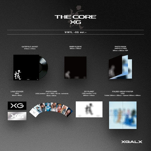 (PRE-ORDER 2026-01-24) XG - 1st Full Album [THE CORE - Kaku] LP Vinyl Version/Limited Edition.