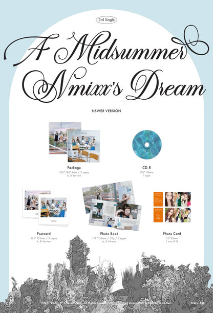 NMIXX 3RD SINGLE Album A MIDSUMMER NMIXX'S DREAM, NSWER VERSION, RANDOM.