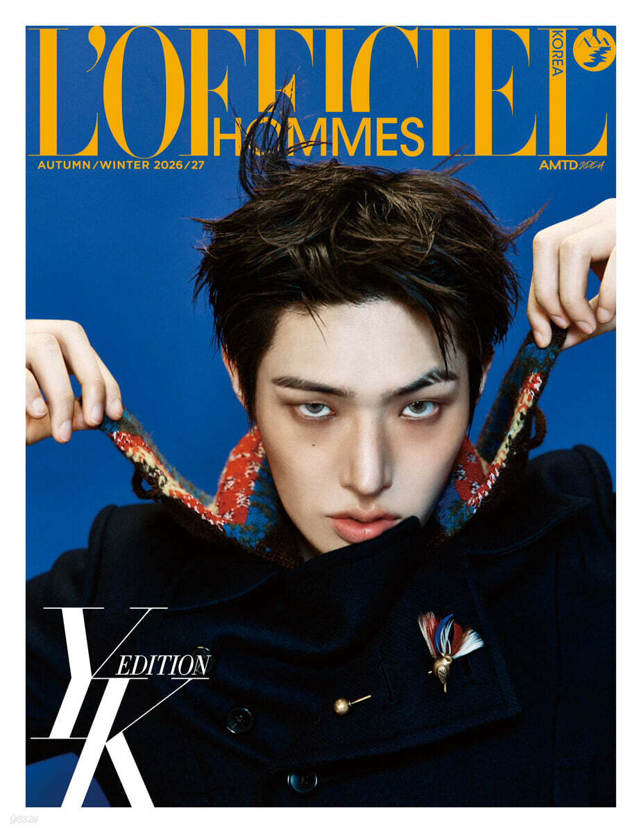 (PRE-ORDER 2026-09-07) L'OFFICIEL HOMME (Magazine) - 2026 F/W (Cover ATEEZ Mingi)(3 Covers)