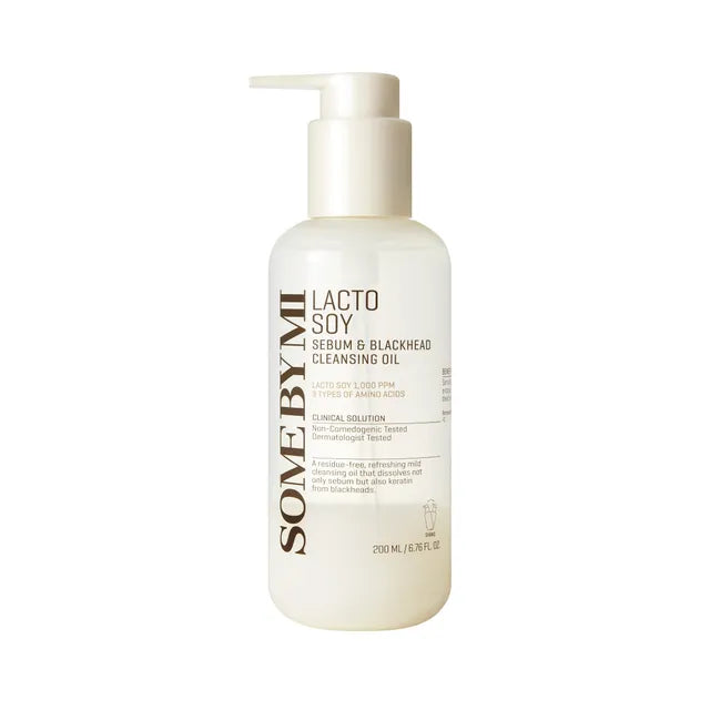 SOME BY MI - Lacto Soy Sebum & Blackhead Cleansing Oil (200 mL).