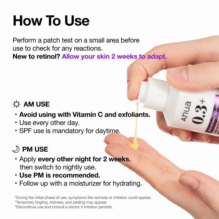 Anua - Nano Retinol 0.3% + Niacin Renewing Serum (30 mL)