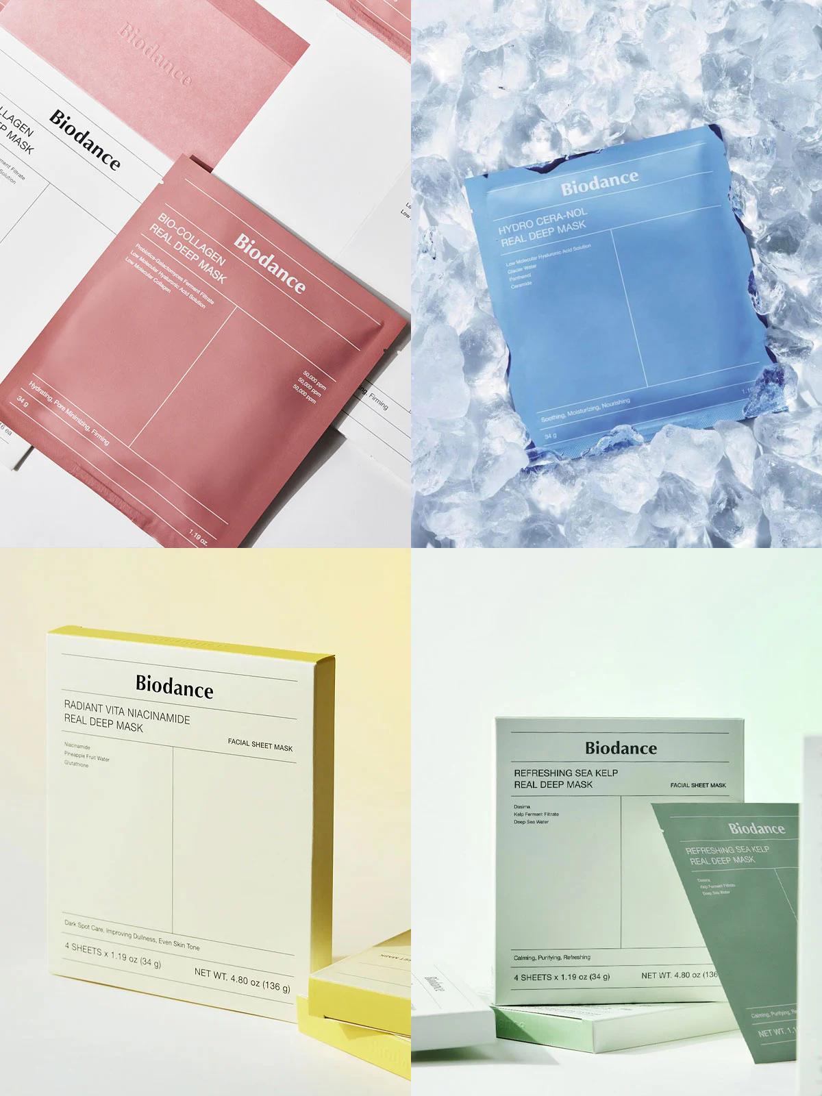 Biodance - Real Deep Face Mask Variety Pack (4 ea)