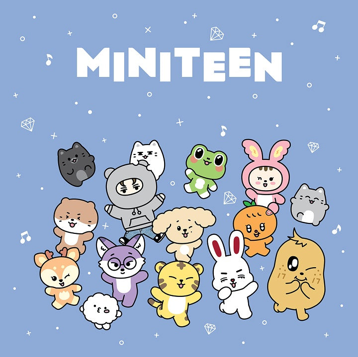 (PRE-ORDER 2025-08-01) Seventeen - [Miniteen] Face Plush Keyring (13 Options).