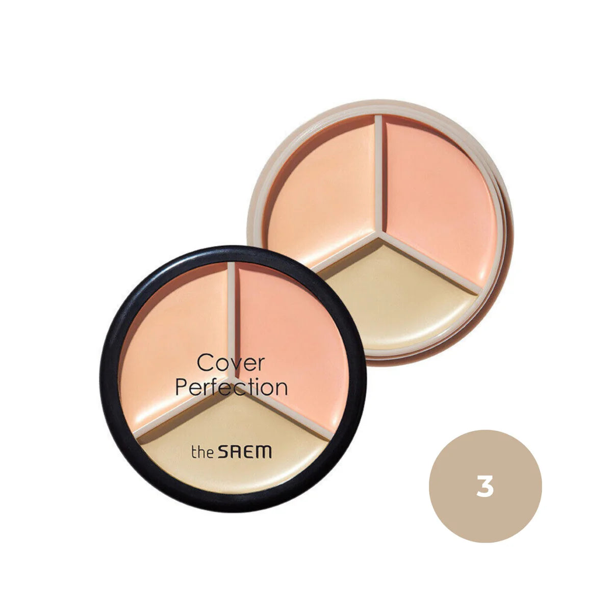 The Saem - Cover Perfection Triple Pot Concealer - 4 Types