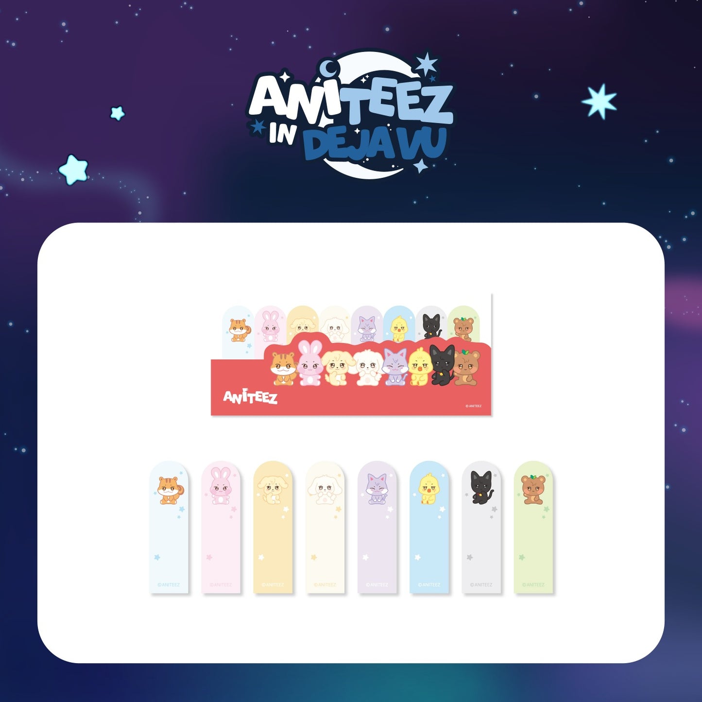 (PRE-ORDER 2026-11-15) ATEEZ x ANITEEZ - POP-UP [ANITEEZ IN DEJA VU] INDEX STICKY MEMO SET (POB Included Based on Order Amount)