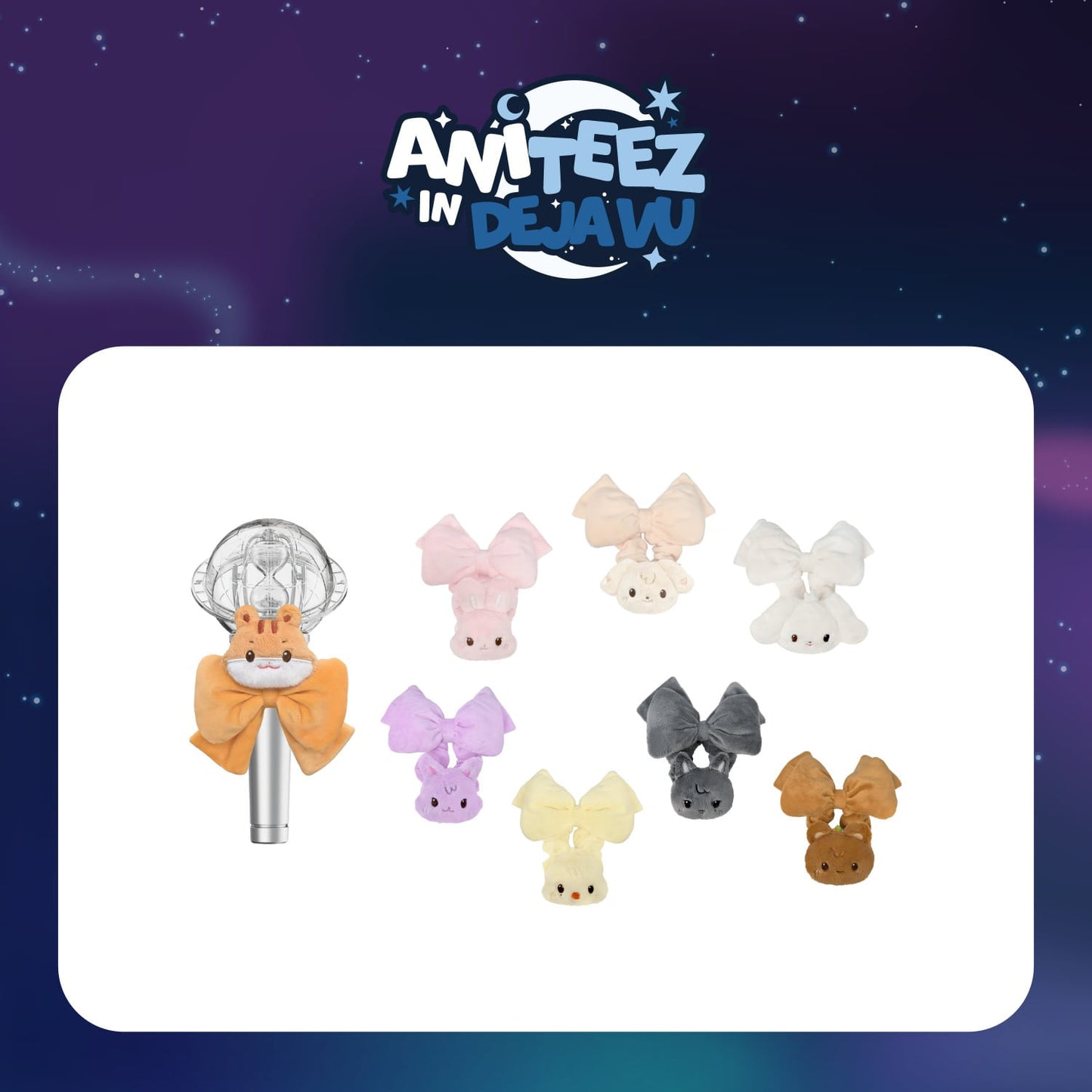(PRE-ORDER 2026-11-15) ATEEZ x ANITEEZ - POP-UP [ANITEEZ IN DEJA VU] TINY LIGHT STICK SCRUNCHIE (POB Included Based on Order Amount)