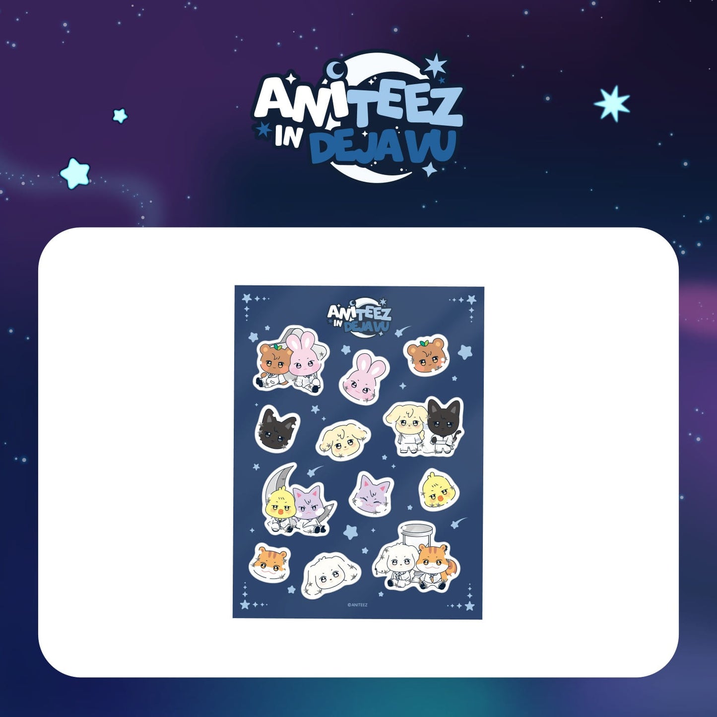 (PRE-ORDER 2026-11-15) ATEEZ x ANITEEZ - POP-UP [ANITEEZ IN DEJA VU] WATER 3D STICKE (POB Included Based on Order Amount)