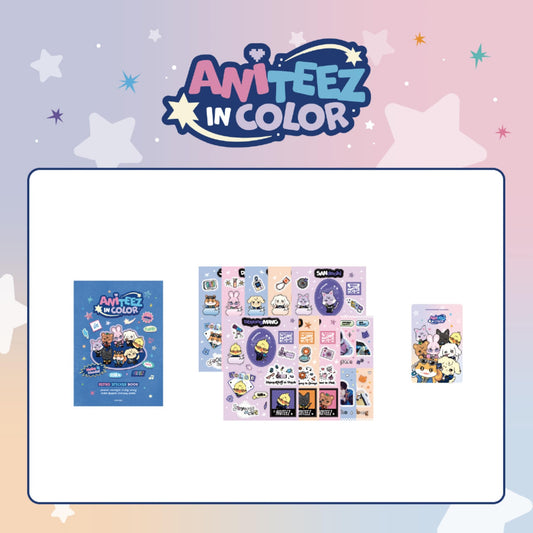 (PRE-ORDER 2026-08-15) ATEEZ x ANITEEZ - POP-UP STORE MD [ANITEEZ IN COLOR] RETRO STICKER BOOK (POB Included Based on Order Amount)