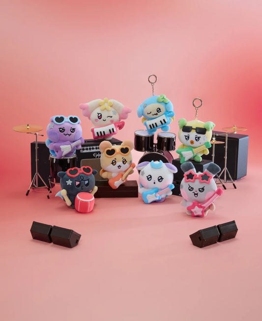 MIGHTEEZ(ATEEZ) - [MIGHTEEZ Rock The Stage] PLUSH KEYRING - ROCKSTAR (8 Versions)(LINE FRIENDS SQUARE MERCH)