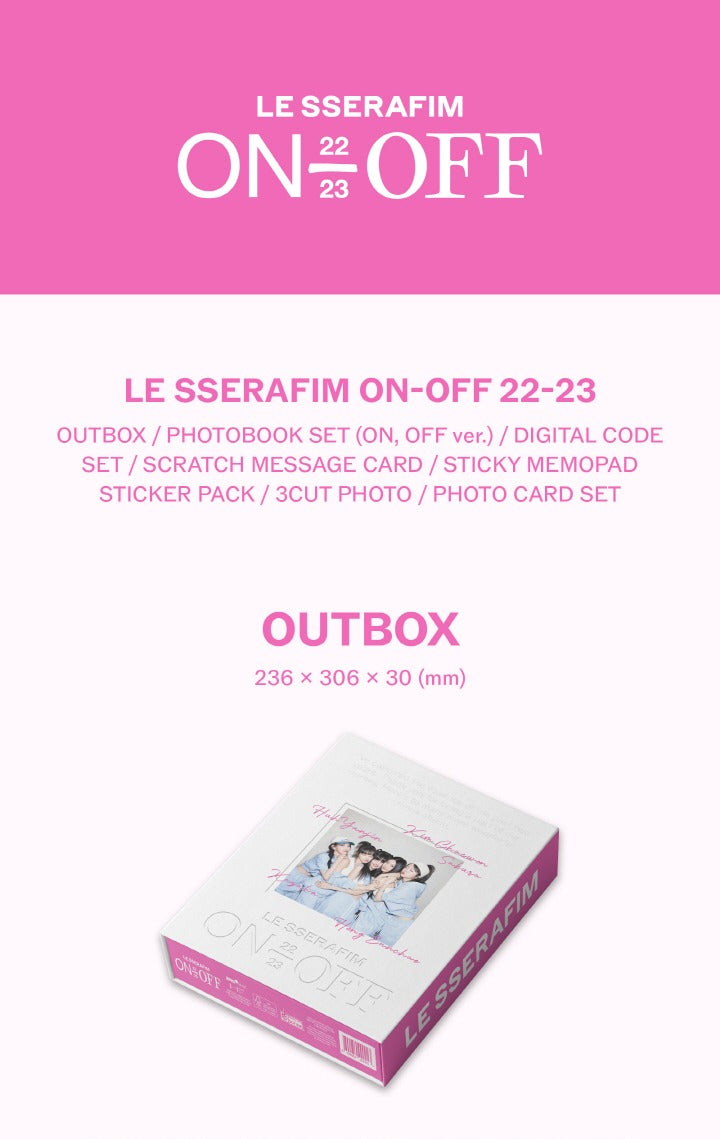 LE SSERAFIM - LE SSERAFIM ON-OFF 22-23 (Photobook).