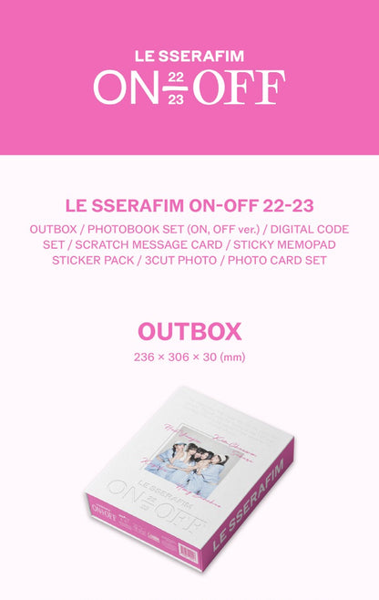 LE SSERAFIM - LE SSERAFIM ON-OFF 22-23 (Photobook).
