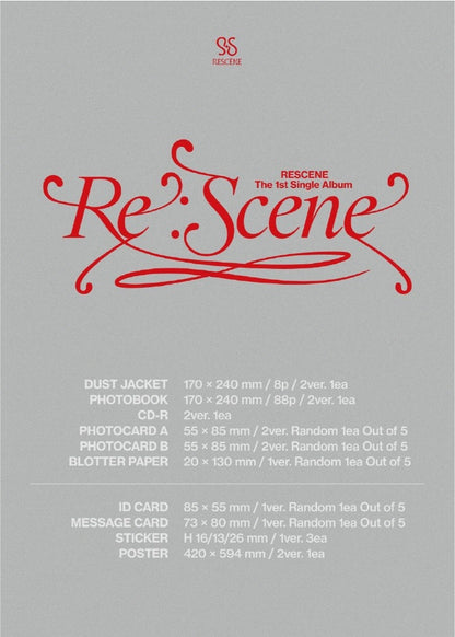 RESCENE 1st Single Album Re:Scene (2 Versions).