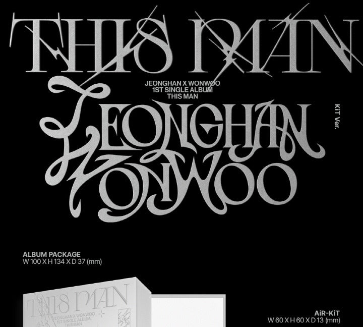 JEONGHAN X WONWOO (Seventeen) - 1st Single Album [This Man] KiT Version.