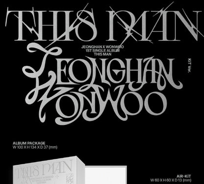 JEONGHAN X WONWOO (Seventeen) - 1st Single Album [This Man] KiT Version.