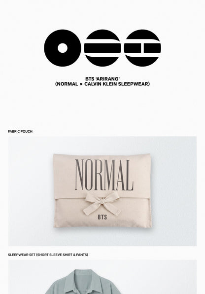 (PRE-ORDER 2026-10-23) BTS - 5th Album [ARIRANG 아리랑] NORMAL X CALVIN KLEIN SLEEPWARE