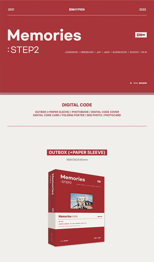 ENHYPEN - [Memories : STEP2 Digital Code 2021-2022]