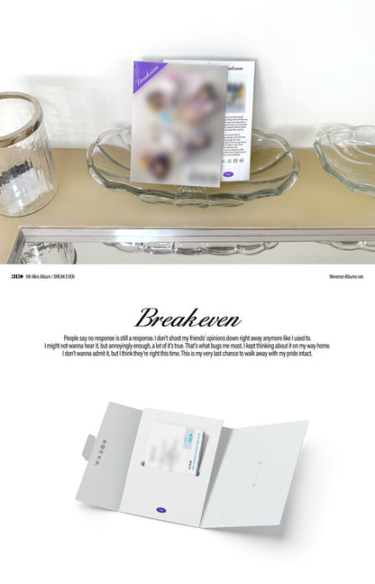 (PRE-ORDER 2026-10-27) ILLIT - 5th Mini Album [BREAK EVEN] Weverse Albums Version