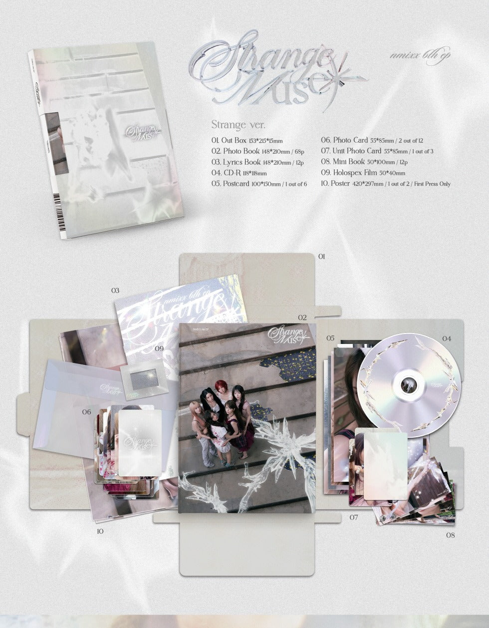 (PRE-ORDER 2026-10-19) NMIXX - 6th Mini Album [Strange Muse](2 Versions) Random 1ea (🎁POB Included - Pre-order only)