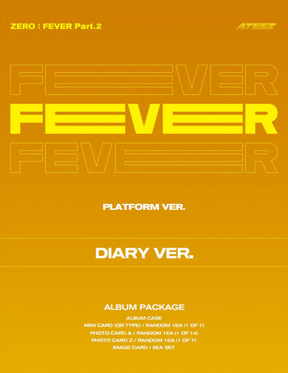 ATEEZ - ZERO : FEVER Part. 2, Platform Version (3 Versions).